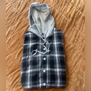 SHEIN Hooded Flannel!!
